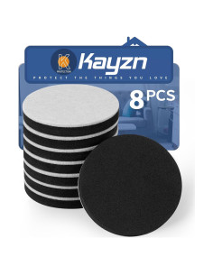 8 Deslizadores de Muebles Kayzn 8.26 cm Fieltro para Pisos