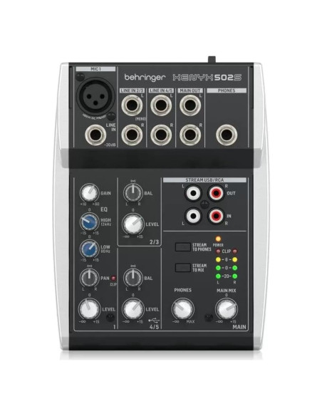 Mezclador Analógico Behringer XENYX 502S 5 Entradas USB