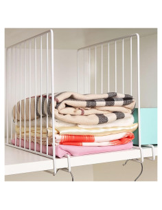 Divisores de Estante SSAWcasa - Paquete de 8 Metal 32.99x24cm