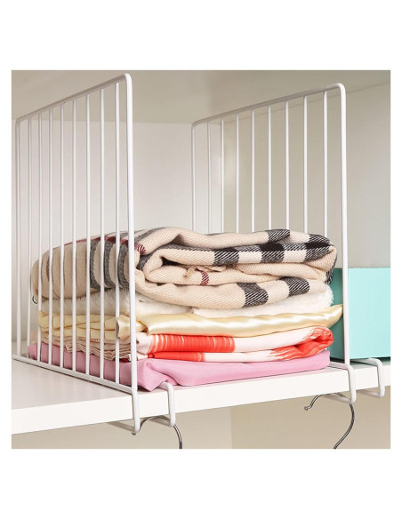 Divisores de Estante SSAWcasa - Paquete de 8 Metal 32.99x24cm