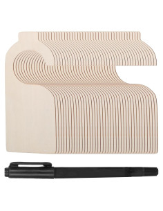 30 Separadores de Closet LLOUSSAK en Madera Blanca con Marcador