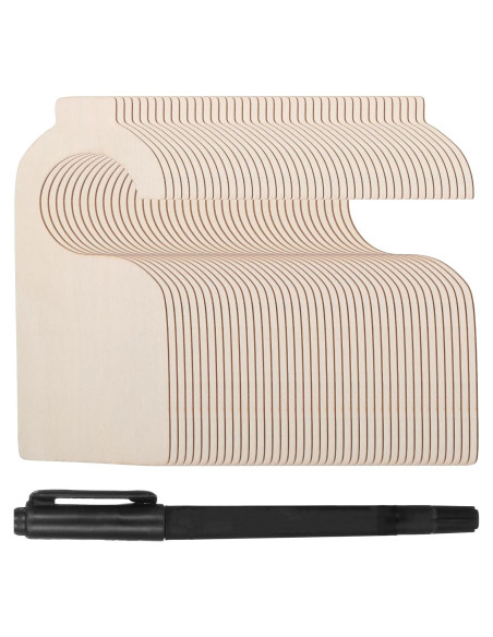 30 Separadores de Closet LLOUSSAK en Madera Blanca con Marcador