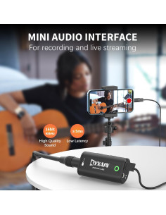 Interfaz de Audio KYXAIN MOMIX CAB para Guitarra y Smartphone 2