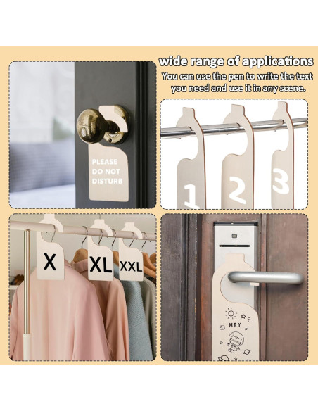 30 Separadores de Closet LLOUSSAK en Madera Blanca con Marcador