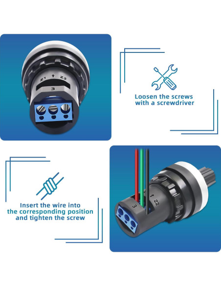 4PCS Potenciometro Rotativo 5K Ohm LA42DWQ-22 22mm