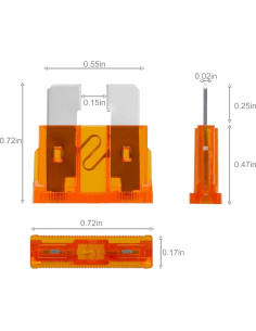 Kit de Fusibles Estándar 100 Pcs Mehdingna 3A-35A Automotriz 2