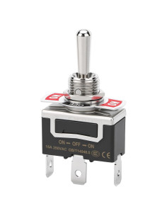 Interruptor de Palanca SPDT 3 Pines Baomain 15A 250V AC