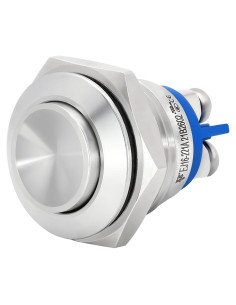 Interruptor de Botón Momentáneo ZJWZJH 16mm IP67 3 Pcs