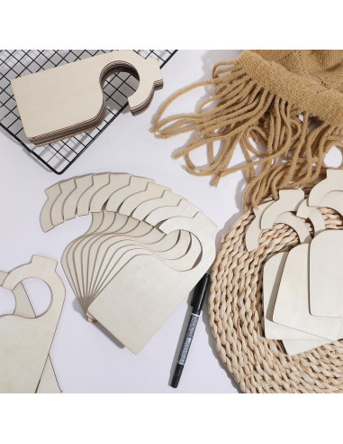 30 Separadores de Closet LLOUSSAK en Madera Blanca con Marcador