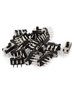 Interruptor Deslizante DPDT 6 Pines uxcell 20 Pcs Mini