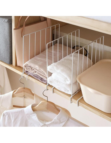 Divisores de Estante SSAWcasa - Paquete de 8 Metal 32.99x24cm