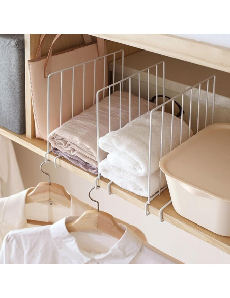 Divisores de Estante SSAWcasa - Paquete de 8 Metal 32.99x24cm