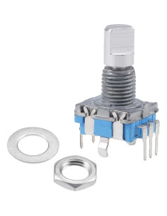 Encoder Rotativo uxcell 360 Grados 5 Pines Eje D 6mm 5Pcs 2