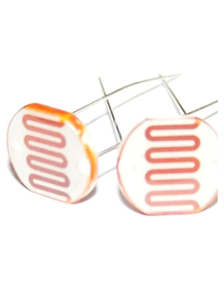 25 Piezas LDR Fotoresistor 12mm Genérico Resistencia Luz