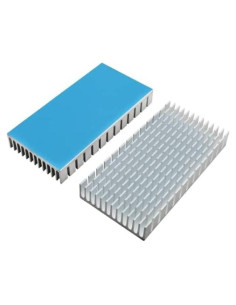 Disipador de Calor Aluminio SJZBIN 80x40x11mm 2 Piezas