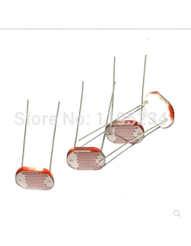 25 Piezas LDR Fotoresistor 12mm Genérico Resistencia Luz