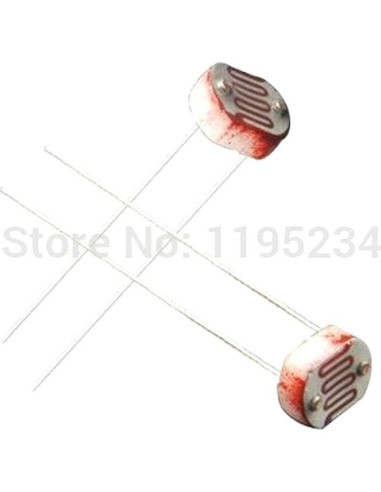 25 Piezas LDR Fotoresistor 12mm Genérico Resistencia Luz