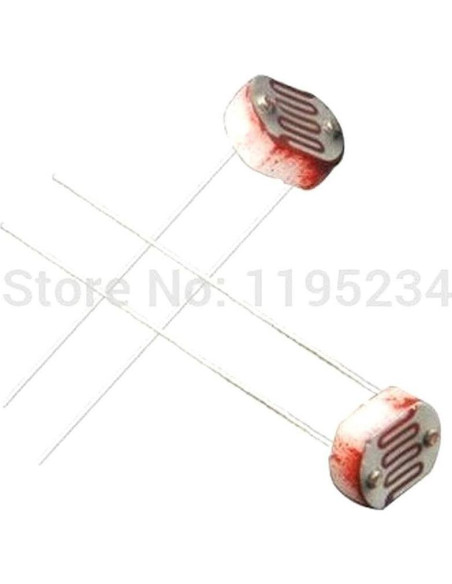 25 Piezas LDR Fotoresistor 12mm Genérico Resistencia Luz
