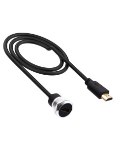 Cable HDMI de Montaje en Panel 1M HUAXU Macho a Hembra