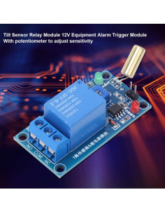 Módulo de Relé 12V DC Wisecoco con Sensor de Inclinación 2