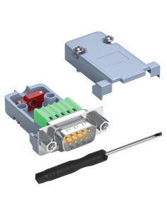 Adaptador DB9 Macho Crimpado QIANRENON Sin Soldadura 9 Pines