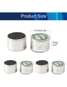 Micrófono Electret Fielect 9767-60DB 10 Pcs 9.7x7mm 2