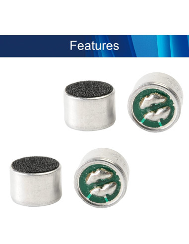 Micrófono Electret Fielect 9767-60DB 10 Pcs 9.7x7mm