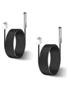 2 Piezas Sonda de Temperatura 10K NTC 3950 Acero Inoxidable 1M