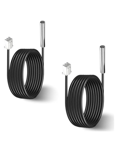 2 Piezas Sonda de Temperatura 10K NTC 3950 Acero Inoxidable 1M