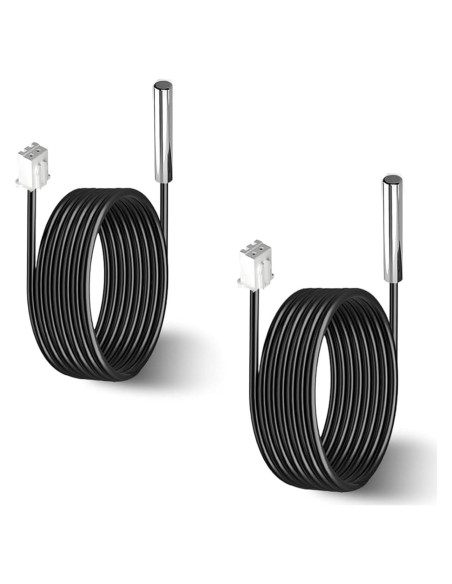 2 Piezas Sonda de Temperatura 10K NTC 3950 Acero Inoxidable 1M
