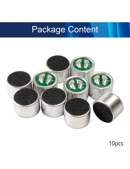 Micrófono Electret Fielect 9767-60DB 10 Pcs 9.7x7mm