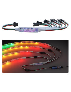 Amplificador de señal RGB LOAMLIN 1 a 8 para LED direccionables