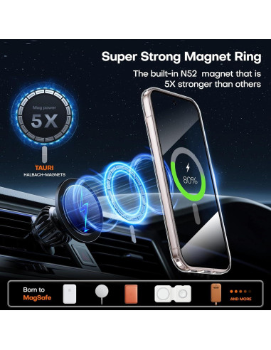 Funda TAURI para Google Pixel 10/10 Pro Transparente Magnética