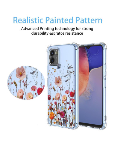 Funda Floral Vivo Y15s 2021 / Y15A / Y10 4G / T1 4G / Y01