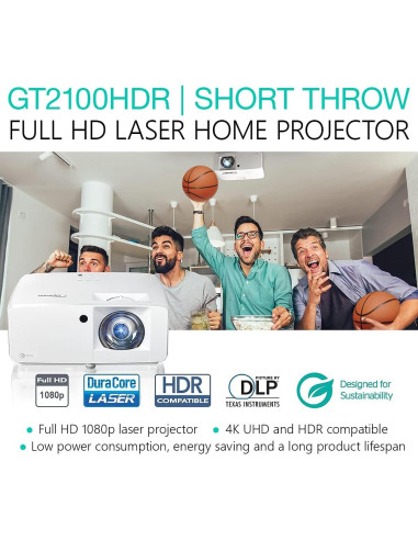 Proyector Láser Full HD Optoma GT2100HDR 4200 Lúmenes
