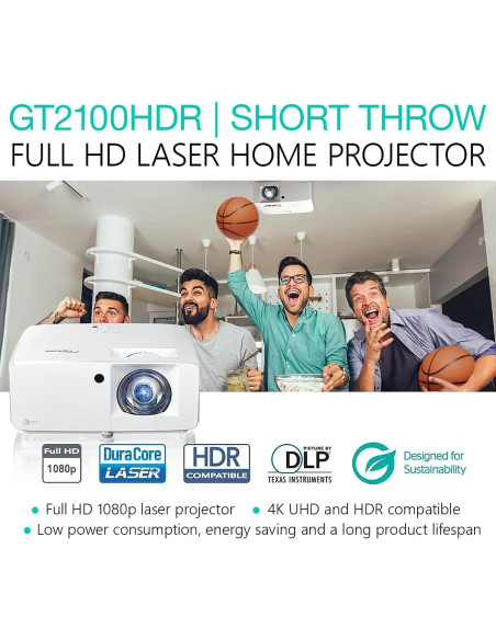 Proyector Láser Full HD Optoma GT2100HDR 4200 Lúmenes