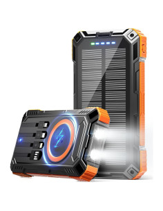 Cargador Solar Power Bank 49800mAh Carga Rápida USB-C 5V/3.1A