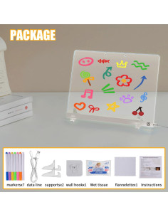 Tablero LED de Notas Brillantes Bethone 34.8x25.4cm 7 Colores 2