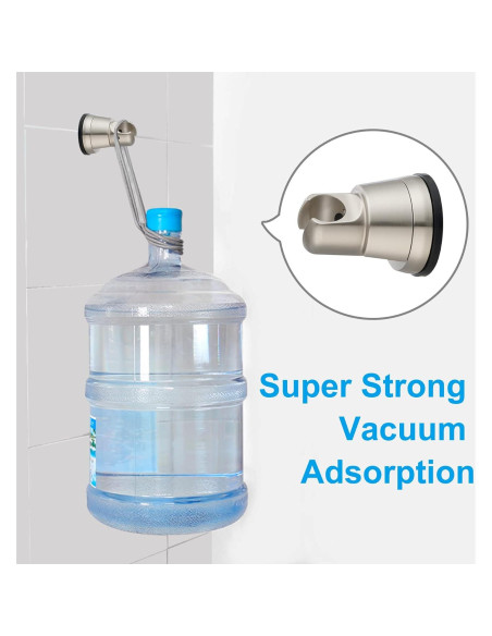 Soporte de Cabezal de Ducha Hibbent con Ventosa - 2 Unidades