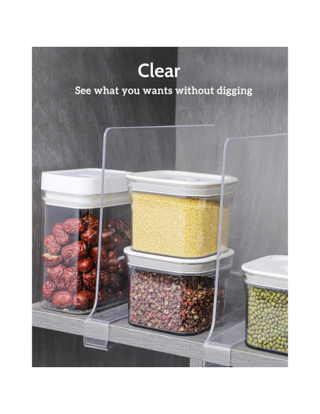 Divisores de Estantes Acrílico ZORCOR 6 Piezas 27.94x20.57cm