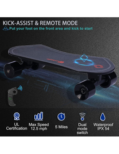 Patineta eléctrica Windseeker Skater Plus 350W 15 km/h