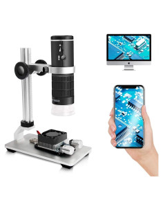 Microscopio Digital WiFi Cainda F2 HD 1080P 50-1000X Portátil