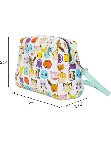 Bolso Cruzado Pokemon para Mujeres con Botella de Agua