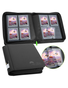 Carpeta Toploader FunGuys 128 Cartas 4 Bolsillos Negra