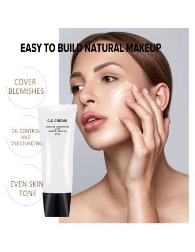 CC Cream JIMYAUQIN Corrector Rojo SPF 50 30ml Natural