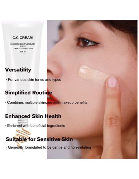 CC Cream JIMYAUQIN Corrector Rojo SPF 50 30ml Natural