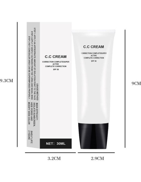 CC Cream JIMYAUQIN Corrector Rojo SPF 50 30ml Natural
