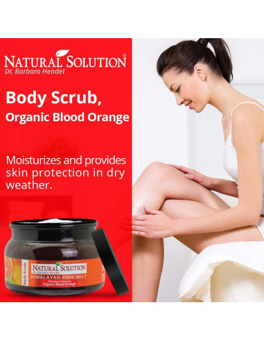 Exfoliante Corporal Natural Solution 348.7g Sal Rosa Naranja Sanguina