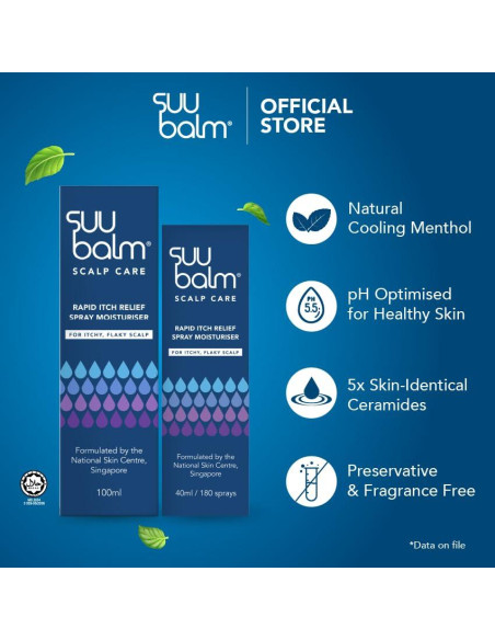 Suu Balm Spray Hidratante Anticaspa 40 ml - Alivio Picazón