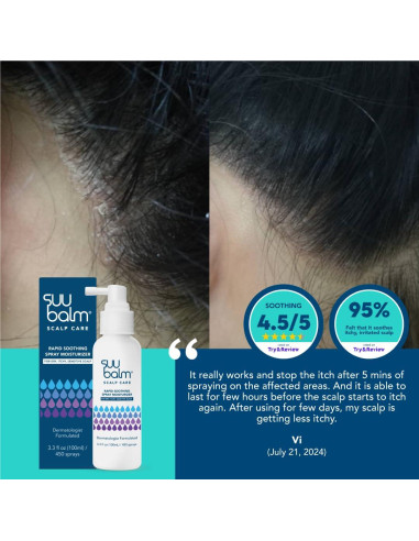 Suu Balm Spray Hidratante Anticaspa 40 ml - Alivio Picazón